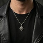 925 Sterling Silver Matte Lion Pendant Handmade Men s Necklace Foxtail Chain