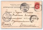 1903 Rickshaw St  Petersburg State Bank Russia Antique Posted Postcard