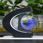 Floating Globe With Led Lights C Shape Magnetic Levitation Globe World Map