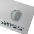 Platinum 0 50 Grams 999 5 Certified Bullion Solid Ingot Bar Abm Certifiers