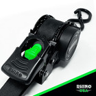 Rhino Usa 1in X 10ft Black Retractable Ratchet Straps  1209lbs Break Strength