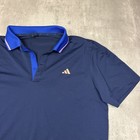 Adidas Ultimate 365 Tour Twistknit Golf Polo Shirt Navy Blue Size Large