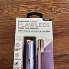 Finishing Touch Flawless Painless Facialhair Remover W  Light 18kgold Plated New