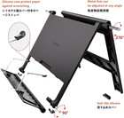 Readaeer Adjustable Book Stand Portable Holder For Thick Textbooks  Black