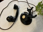 Antique Western Electric E1  No Dial Desk Phone With Cloth Covered Wire  Super 