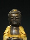 8 6 china Old Tibet Buddhism Temple Bronze Gilt Sakyamuni Amitabha Buddha Statue