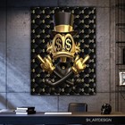 Painting Rich Scrooge Mcduck    Money Scrooge Wall Art  Luxury Scrooge