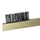 Utility Brushes  Wood Block handle  Stainless Steel Bristles  Stapled  30 Pack 