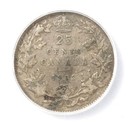 Icg Vf25 1912 Canada 25 Cents George V Silver Coin
