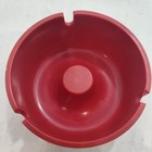 Budweiser Red Plastic Ash Tray 3 3 4  Vintage Bar Ashtray