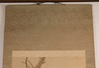 Japanese Hanging Scroll Hand Painted  plum Blossoms   Birds  Kakejiku By Osawa