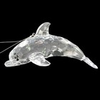 Ganz Crystal Expressions Dolphin Ornament Faceted Acrylic Reflects Light 5 
