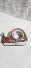 Vintage 1950s Scotch Brand Metal Tape Dispenser - 3m Red Tartan Plaid Snail Tin