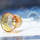 Antiques Style Yellow And Hand Cut Crystal Hock Glass Wine Glass Home Decor 5oz