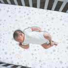 Lambs   Ivy Goodnight Moon 100  Cotton White Fitted Crib Sheet - Moon stars