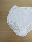 Vintage White Nylon Mushroom Gusset Semi Sheer Granny Panties Sz 5