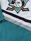 Anaheim Mighty Ducks White Ccm Hockey Vintage Jersey Men s L