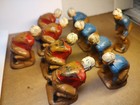 1930s Auburn Rubber Toy Football Players Lot