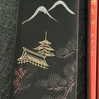 Wajima-nuri Vintage Chopsticks Slide Top Lacquer Box 2 Pairs Of His hers