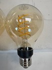 Lot Of 4 -philips Hue Dimmable 7w Amber Vintage G25 Thin Filament Edison Bulb