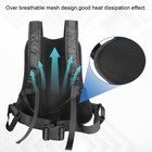 Child Motorcycle Safety Harness Added Padding On Waist Breathable Material Black
