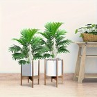 2pcs Large Artificial Areca Palm Tree Faux Plants Indoor Home Office Floor Decor