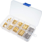 M2 5 Male Female Hex Brass Spacer Standoff Screw Nut Assortment Kit  180pcs 