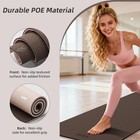 Hahe Wide Yoga Mat 72 x32 x0 4  Thick With Carrying Strap