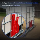 9x9 In Red Sliding Grain Gate Fit Feed Bin   Truck Unloading Manual Flow Control