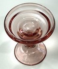 Vintage Pink Glass Fairy Lamp Candle Light Pedestal Bottom Base