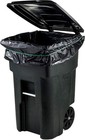 Plasticplace 64-65 Gallon Black Trash Bags  Heavy 1 Count  pack Of 25   