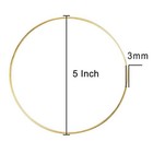 12pcs 5 Inch Gold Dream Catcher Metal Rings Floral Hoops Wreath Macrame Creat   