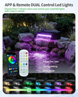 8inch Pond Waterfall Spillway With Rgb Led Lights   660gph Pond Pump- App remote
