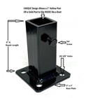 No Welding Stair Railing 4  Repair Base Broken 1  Loose Posts Slip In Black Patp