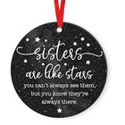 Gifts For Sister - Unique Sister Ornaments For Christmas Tree  Sister Star