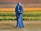 Original Afghan Women Burqa Burqua Cape Burqa Hijab Niqab Chador Abaya Blue