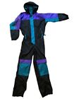 Columbia Long Radial Sleeve Zip One Piece Ski Suit Snow Bib Snowsuit Youth Large