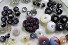 Vintage Button Lot  21  60  Vintage Buttons With Rhinestones  Assorted Styles