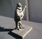 Original Antique Art Nouveau Bronze Pierrot Clown Austria Nice 