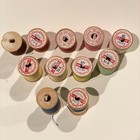 Vtg Thread Wooden Spools Lot Of 11 J p Coats Brand For Decor minimal Thread