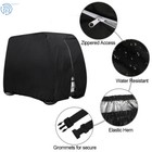 Black Waterproof Golf Cart Storage Cover 4 Passenger For Ezgo Club Car Yamaha