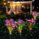 Outdoor Solar Flower Lights Garden Led Ground Yard Patio Decoration Lawn Lamp