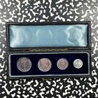 1899 Great Britain 4x Coin Maundy Mint Set Lot ov1984 Silver  Beautiful Toning 