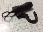 Antique Iron Screw Key Barrel Padlock W  Original Key     Hand Forged Early Lock