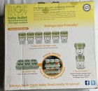 Baby Bullet Replacement Food Cups Storage System 8 Piece Set - New