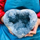 7 28lb Natural Blue Celestite Geode Quartz Crystal Mineral Specimen Healing