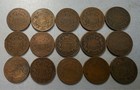 1864 1865 1866 1867 1868 1870 1871 Two Cents Lot Of 15 Collection Culls
