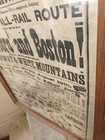 Antique Eastern Railroad Wolfboro 1872 Schedule Poster