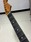 Full Scalloped 22fret Roasted Flame Maple Electric Guitar Neck Part Rosewood