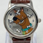Vtg Armitron Scooby-doo Watch Women 26mm Silver Tone Bones New Battery 2001 7 5 